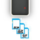 Axagon CRE-X1 card reader USB 2.0 Black, White Axagon CRE-X1 card reader USB 2.0 Black, White
