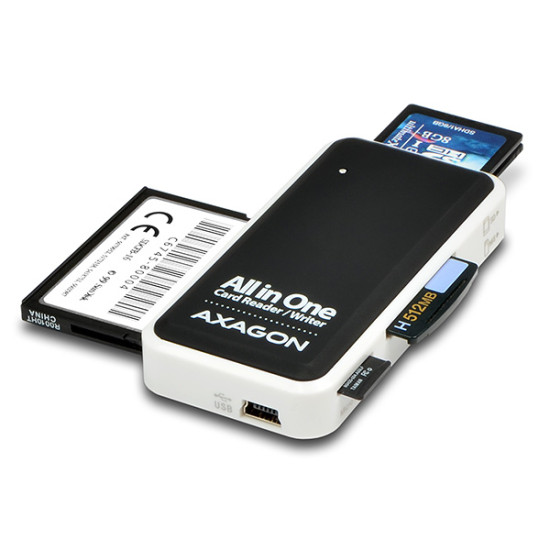 Axagon CRE-X1 card reader USB 2.0 Black, White Axagon CRE-X1 card reader USB 2.0 Black, White