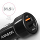 Axagon PWC-QC5 mobile device charger Mobile phone, Smartphone, Tablet, Universal Black Cigar lighter Fast charging Auto Axagon PWC-QC5 mobile device charger Mobile phone, Smartphone, Tablet, Universal Black Cigar lighter Fast charging Auto