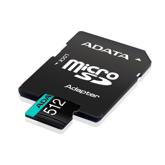 MEMORY MICRO SDXC 512GB W/AD./AUSDX512GUI3V30SA2-RA1 ADATA MEMORY MICRO SDXC 512GB W/AD./AUSDX512GUI3V30SA2-RA1 ADATA