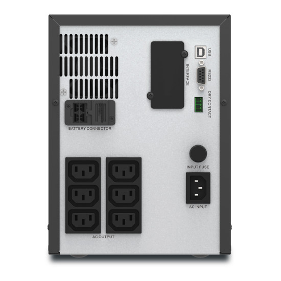 APC Easy UPS 1 Ph Line Interactive, 2000VA, Tower, 230V, 6 IEC C13 outlets, AVR, Dry Contact, LCD, W/O Network Card support