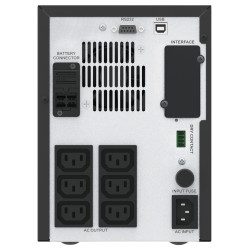 Easy UPS 1 Ph Line Interactive, 1500VA, Tower, 230V, 6 IEC C13 outlets, AVR, Dry Contact, LCD, W/O Network Card support