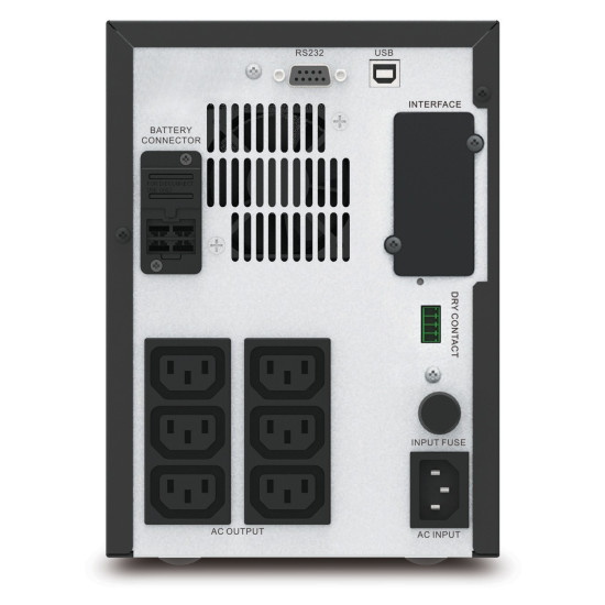 APC Easy UPS 1 Ph Line Interactive, 750VA, Tower, 230V, 6 IEC C13 outlets, AVR, Dry Contact, LCD, W/O Network Card support APC Easy UPS 1 Ph Line Interactive, 750VA, Tower, 230V, 6 IEC C13 outlets, AVR, Dry Contact, LCD, W/O Network Card support