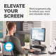 Fellowes Computer Monitor Stand with 3 Height Adjustments - Smart Suites Monitor Riser Plus with Storage Area - Ergonomic Adjustable Monitor Stand for Computers - Max Weight 10KG/Max Size 21" - Black Fellowes Computer Monitor Stand with 3 Height Adjustments - Smart Suites Monitor Riser Plus with Storage Area - Ergonomic Adjustable Monitor Stand for Computers - Max Weight 10KG/Max Size 21" - Black