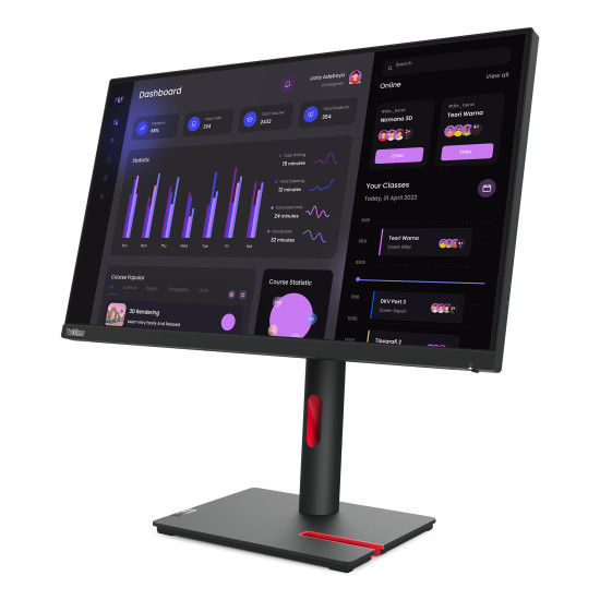 Lenovo ThinkVision T24i-30 LED display 60.5 cm (23.8") 1920 x 1080 pixels Full HD Black Lenovo ThinkVision T24i-30 LED display 60.5 cm (23.8") 1920 x 1080 pixels Full HD Black