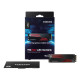 SSD|SAMSUNG|990 PRO with Heatsink|2TB|M.2|PCIE|NVMe|MLC|Write speed 6900 MBytes/sec|Read speed 7450 MBytes/sec|2.3mm|TBW 1200 TB|MTBF 1500000 hours|MZ-V9P2T0CW
