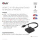 CLUB3D HDMI 2-in-1 Bi-directional Switch for 8K60Hz or 4K120Hz CLUB3D HDMI 2-in-1 Bi-directional Switch for 8K60Hz or 4K120Hz