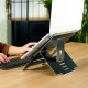 R-Go Tools Laptop stand R-Go Riser Flexible, adjustable folding laptop riser, ergonomic, Hylite aluminum, black