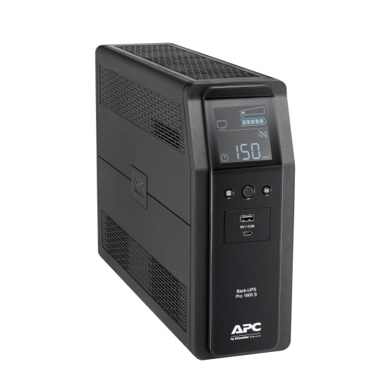 APC Back-UPS Pro, 1600VA/960W, Tower, 230V, 8x IEC C13 outlets, Sine Wave, AVR, USB Type A + C ports, LCD, User Replaceable Battery APC Back-UPS Pro, 1600VA/960W, Tower, 230V, 8x IEC C13 outlets, Sine Wave, AVR, USB Type A + C ports, LCD, User Replaceable Battery