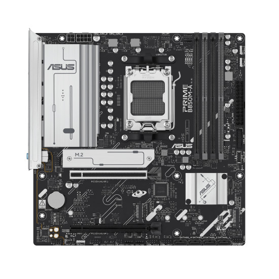 Mainboard|ASUS|AMD B850|SAM5|Micro-ATX|Memory DDR5|Memory slots 4|1xPCI-Express 4.0 16x|1xPCI-Express 5.0 16x|3xM.2|1xHDMI|2xDisplayPort|4xUSB 2.0|4xUSB 3.2|1xRJ45|3xAudio port|PRIMEB850M-A-CSM Mainboard|ASUS|AMD B850|SAM5|Micro-ATX|Memory DDR5|Memory slots 4|1xPCI-Express 4.0 16x|1xPCI-Express 5.0 16x|3xM.2|1xHDMI|2xDisplayPort|4xUSB 2.0|4xUSB 3.2|1xRJ45|3xAudio port|PRIMEB850M-A-CSM
