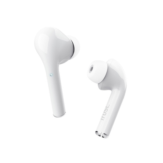 Trust Nika Headset True Wireless Stereo (TWS) In-ear Calls/Music Bluetooth White Trust Nika Headset True Wireless Stereo (TWS) In-ear Calls/Music Bluetooth White