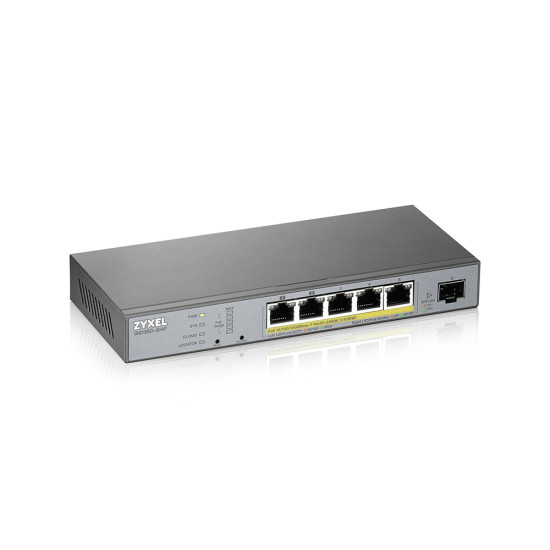 Zyxel GS1350-6HP-EU0101F network switch Managed L2 Gigabit Ethernet (10/100/1000) Power over Ethernet (PoE) Grey Zyxel GS1350-6HP-EU0101F network switch Managed L2 Gigabit Ethernet (10/100/1000) Power over Ethernet (PoE) Grey