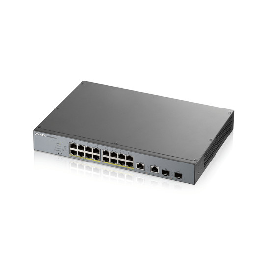 Zyxel GS1350-18HP-EU0101F network switch Managed L2 Gigabit Ethernet (10/100/1000) Power over Ethernet (PoE) Grey Zyxel GS1350-18HP-EU0101F network switch Managed L2 Gigabit Ethernet (10/100/1000) Power over Ethernet (PoE) Grey