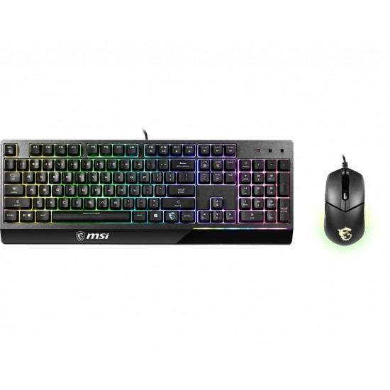 VIGOR GK30 COMBO RGB MEMchanical Gaming Keyboard + Clutch GM11 Gaming Mouse ' UK Layout, 6-Zone RGB Lighting Keyboard, Dual-Zone RGB Lighting Mouse, 5000 DPI Optical Sensor, RGB Mystic Light'