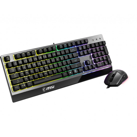 VIGOR GK30 COMBO RGB MEMchanical Gaming Keyboard + Clutch GM11 Gaming Mouse ' UK Layout, 6-Zone RGB Lighting Keyboard, Dual-Zone RGB Lighting Mouse, 5000 DPI Optical Sensor, RGB Mystic Light'