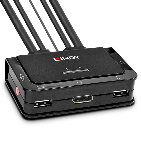 2 Port DisplayPort 1.2, USB 2.0 and Audio Cable KVM Switch 2 Port DisplayPort 1.2, USB 2.0 and Audio Cable KVM Switch