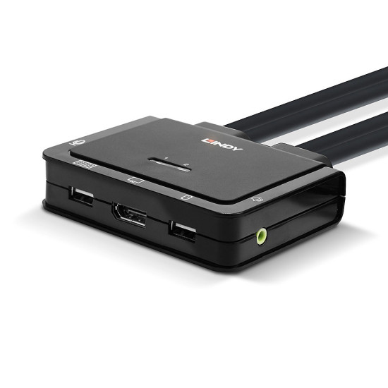2 Port DisplayPort 1.2, USB 2.0 and Audio Cable KVM Switch 2 Port DisplayPort 1.2, USB 2.0 and Audio Cable KVM Switch