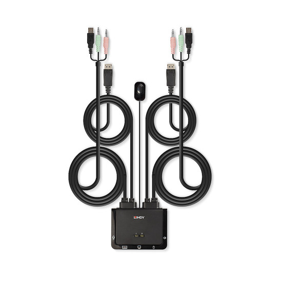 2 Port DisplayPort 1.2, USB 2.0 and Audio Cable KVM Switch 2 Port DisplayPort 1.2, USB 2.0 and Audio Cable KVM Switch
