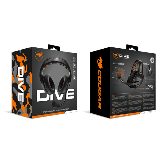 COUGAR Gaming Dive Headset Wired Head-band Black COUGAR Gaming Dive Headset Wired Head-band Black
