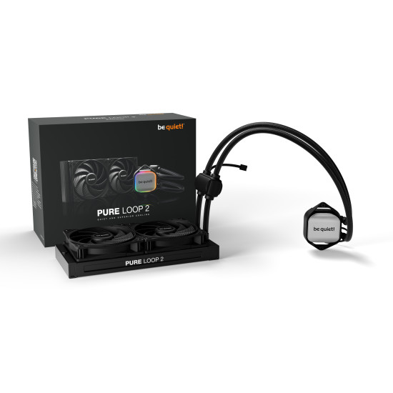 be quiet! Pure Loop 2 | 240mm Processor All-in-one liquid cooler 12 cm Black 1 pc(s) be quiet! Pure Loop 2 | 240mm Processor All-in-one liquid cooler 12 cm Black 1 pc(s)