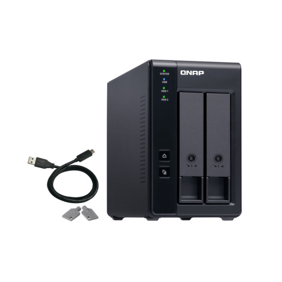 QNAP TR-002 storage drive enclosure HDD/SSD enclosure Black 2.5/3.5" QNAP TR-002 storage drive enclosure HDD/SSD enclosure Black 2.5/3.5"