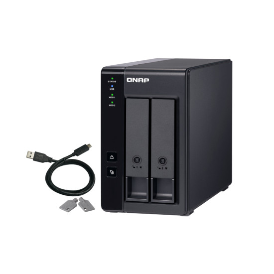 QNAP TR-002 storage drive enclosure HDD/SSD enclosure Black 2.5/3.5" QNAP TR-002 storage drive enclosure HDD/SSD enclosure Black 2.5/3.5"