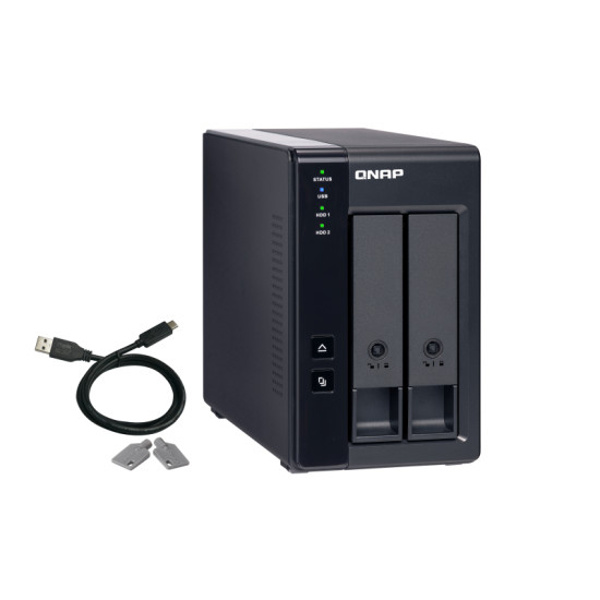 QNAP TR-002 storage drive enclosure HDD/SSD enclosure Black 2.5/3.5" QNAP TR-002 storage drive enclosure HDD/SSD enclosure Black 2.5/3.5"