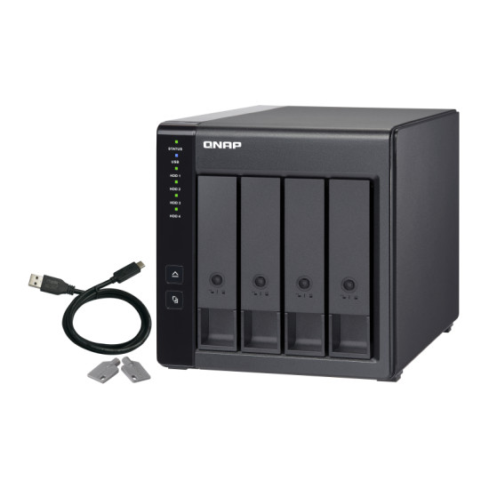 QNAP TR-004 storage drive enclosure HDD/SSD enclosure Black 2.5/3.5" QNAP TR-004 storage drive enclosure HDD/SSD enclosure Black 2.5/3.5"