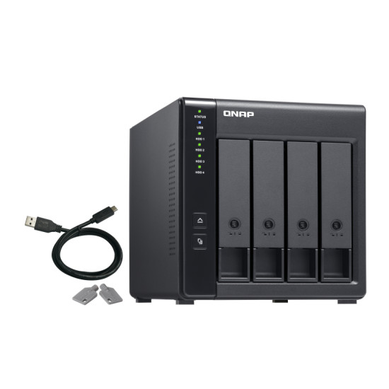 QNAP TR-004 storage drive enclosure HDD/SSD enclosure Black 2.5/3.5" QNAP TR-004 storage drive enclosure HDD/SSD enclosure Black 2.5/3.5"