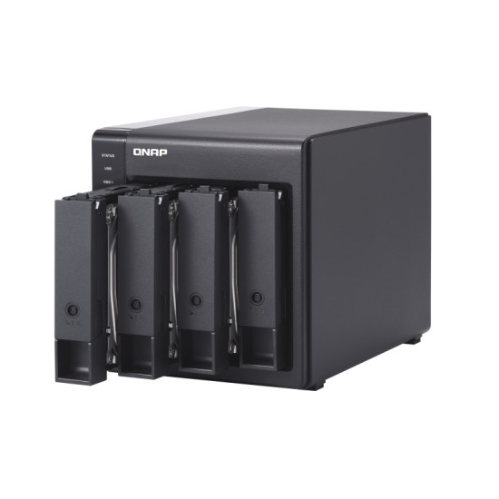 QNAP TR-004 storage drive enclosure HDD/SSD enclosure Black 2.5/3.5" QNAP TR-004 storage drive enclosure HDD/SSD enclosure Black 2.5/3.5"
