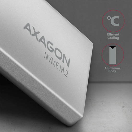 Axagon EEM2-UG2 storage drive enclosure SSD enclosure Black, Grey M.2 Axagon EEM2-UG2 storage drive enclosure SSD enclosure Black, Grey M.2