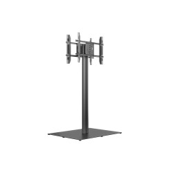 M Public Display Stand 180 HD Back to Back Black w. Floorbase
