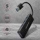 AXAGON HUE-G1A 4x USB3.0 Superspeed SLIM USB hub w. 14cm Type-A cable AXAGON HUE-G1A 4x USB3.0 Superspeed SLIM USB hub w. 14cm Type-A cable