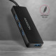 AXAGON HUE-G1A 4x USB3.0 Superspeed SLIM USB hub w. 14cm Type-A cable AXAGON HUE-G1A 4x USB3.0 Superspeed SLIM USB hub w. 14cm Type-A cable