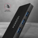 AXAGON HUE-G1A 4x USB3.0 Superspeed SLIM USB hub w. 14cm Type-A cable AXAGON HUE-G1A 4x USB3.0 Superspeed SLIM USB hub w. 14cm Type-A cable