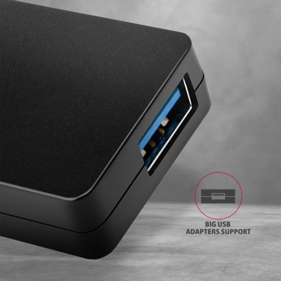 AXAGON HUE-G1A 4x USB3.0 Superspeed SLIM USB hub w. 14cm Type-A cable AXAGON HUE-G1A 4x USB3.0 Superspeed SLIM USB hub w. 14cm Type-A cable