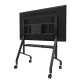 NEOMOUNTS MOVE GO XL MOBILE FLOOR STAND (FAST INSTALL, HEIGHT ADJUSTABLE), BLACK