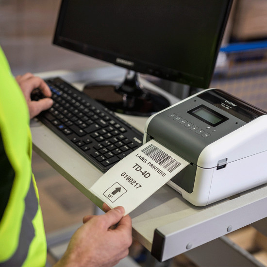 Brother TD-4550DNWB label printer Direct thermal 300 x 300 DPI 152 mm/sec Wired & Wireless Ethernet LAN Wi-Fi Bluetooth Brother TD-4550DNWB label printer Direct thermal 300 x 300 DPI 152 mm/sec Wired & Wireless Ethernet LAN Wi-Fi Bluetooth