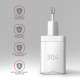 Axagon ACU-PQ30W Ladegerät QC3.0.4.0/AFC/FCP/PPS/Apple+ PD USB-C 30W - weiß - USB Typ C Mobile phone, Smartphone, Smartwatch, Tablet, Universal White AC Fast charging Indoor Axagon ACU-PQ30W Ladegerät QC3.0.4.0/AFC/FCP/PPS/Apple+ PD USB-C 30W - weiß - USB Typ C Mobile phone, Smartphone, Smartwatch, Tablet, Universal White AC Fast charging Indoor