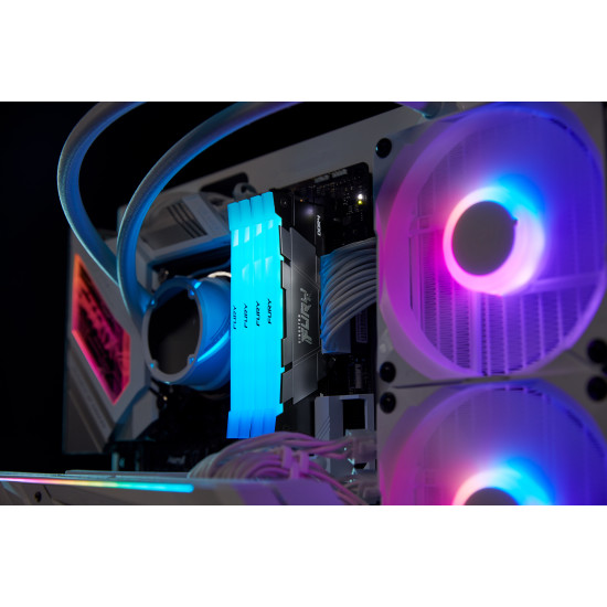 Kingston Technology FURY 16GB 3200MT/s DDR4 CL16 DIMM (Kit of 2) Renegade RGB Kingston Technology FURY 16GB 3200MT/s DDR4 CL16 DIMM (Kit of 2) Renegade RGB