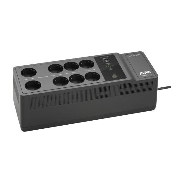 APC Back-UPS BE850G2-GR - Emergency power supply 8x socket, 850VA, 2 USB chargers, 1 USB data port APC Back-UPS BE850G2-GR - Emergency power supply 8x socket, 850VA, 2 USB chargers, 1 USB data port