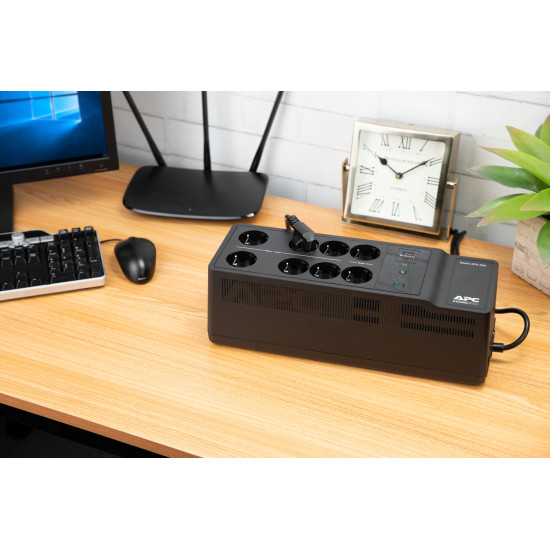 APC Back-UPS BE850G2-GR - Emergency power supply 8x socket, 850VA, 2 USB chargers, 1 USB data port APC Back-UPS BE850G2-GR - Emergency power supply 8x socket, 850VA, 2 USB chargers, 1 USB data port