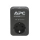 APC ESSENTIAL SURGEARREST 1 OUTLET 2 USB PORTS BLACK 230V SCHUKO