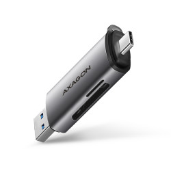 AXAGON CRE-SAC External USB 3.2 Gen1 Type-C+Type-A 2-slot SD/microSD