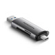 Axagon CRE-SAC card reader USB 3.0 Type-A/Type-C Grey Axagon CRE-SAC card reader USB 3.0 Type-A/Type-C Grey
