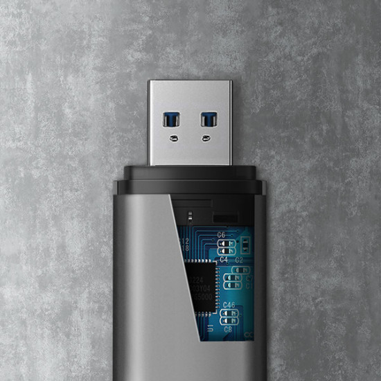 Axagon CRE-SAC card reader USB 3.0 Type-A/Type-C Grey Axagon CRE-SAC card reader USB 3.0 Type-A/Type-C Grey