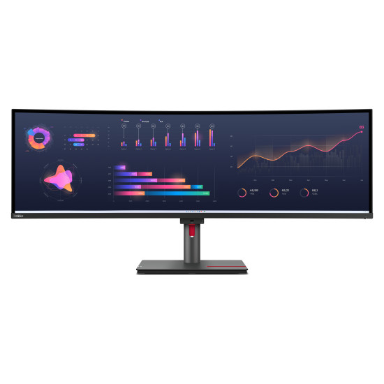 Lenovo ThinkVision P49w-30 LED display 124.5 cm (49") 5120 x 1440 pixels DQHD Black Lenovo ThinkVision P49w-30 LED display 124.5 cm (49") 5120 x 1440 pixels DQHD Black