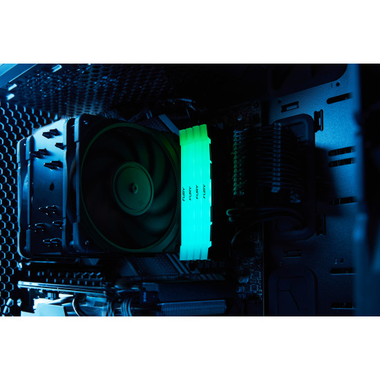 Kingston Technology FURY 16GB 3200MT/s DDR4 CL16 DIMM (Kit of 2) Renegade RGB Kingston Technology FURY 16GB 3200MT/s DDR4 CL16 DIMM (Kit of 2) Renegade RGB