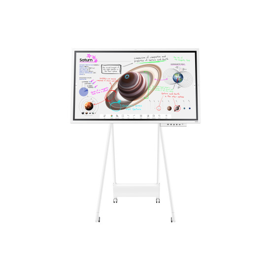 Samsung WM65B interactive whiteboard 165.1 cm (65") 3840 x 2160 pixels Touchscreen Grey, White