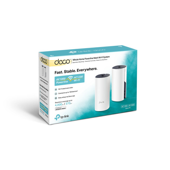 TP-Link AC1200 + AV1000 Whole Home Hybrid Mesh Wi-Fi System, 2-Pack TP-Link AC1200 + AV1000 Whole Home Hybrid Mesh Wi-Fi System, 2-Pack